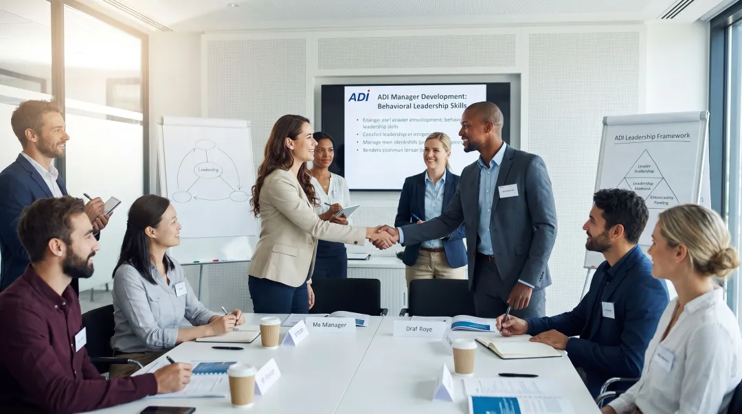 ADI Precision Leadership manager training workshop participants applying behavioral coaching skills