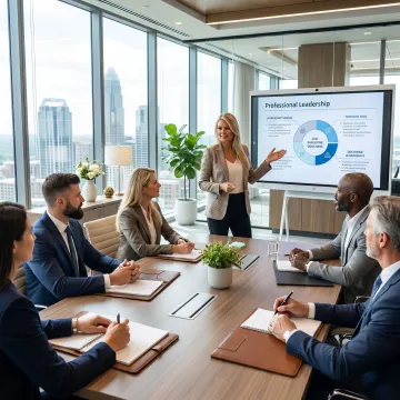 Executive leadership coaching session in Charlotte