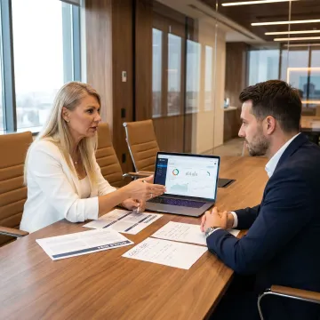 Executive coaching session for senior leader