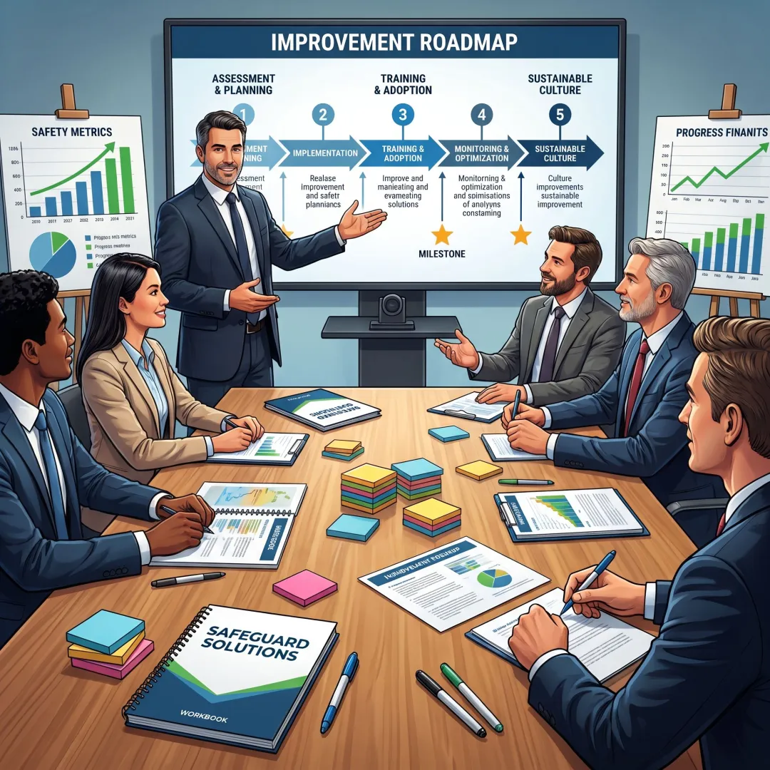 Safety consultants guiding a structured improvement process