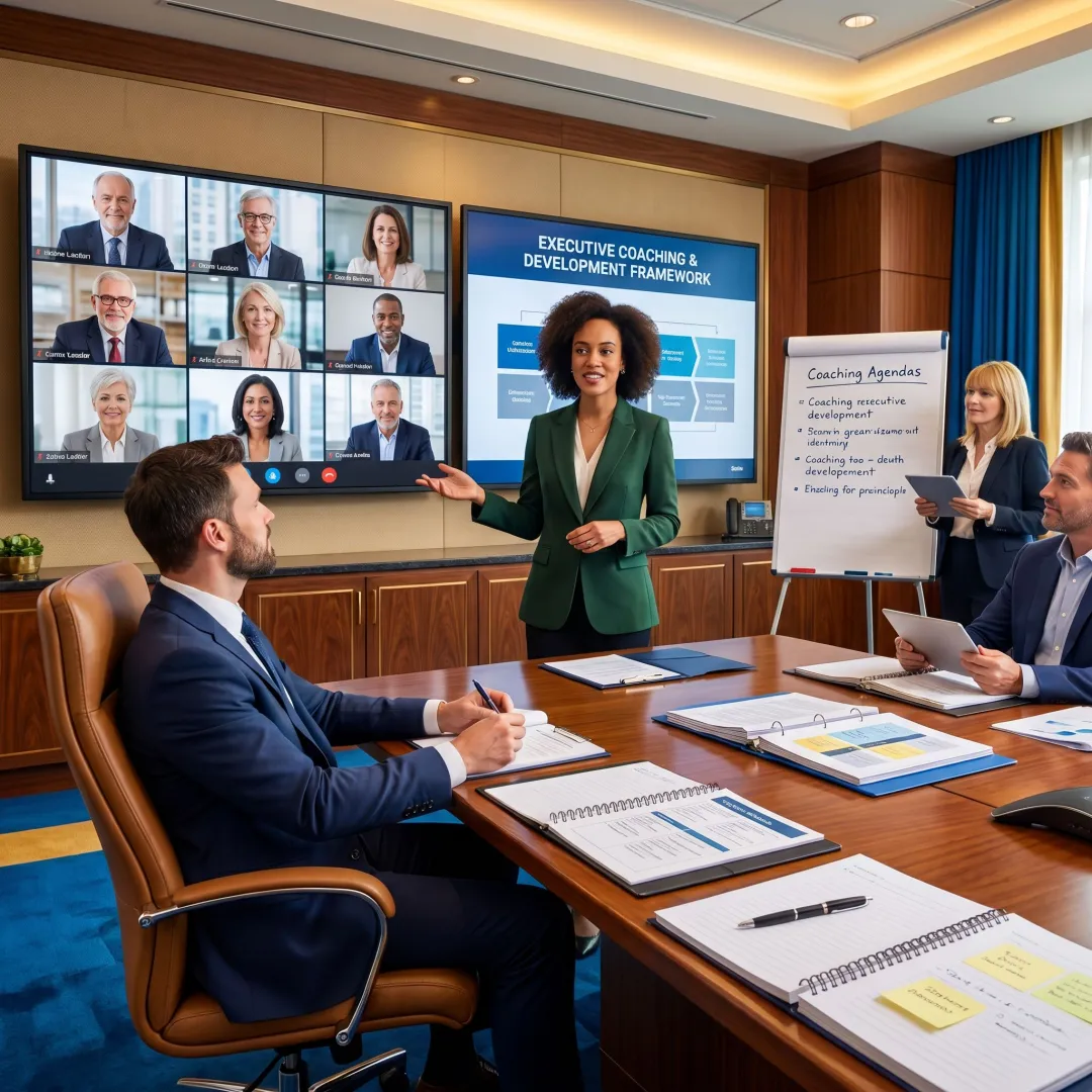 Virtual executive coaching process session