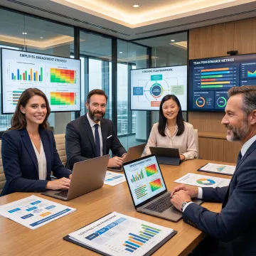 Employee engagement consulting session with business leaders