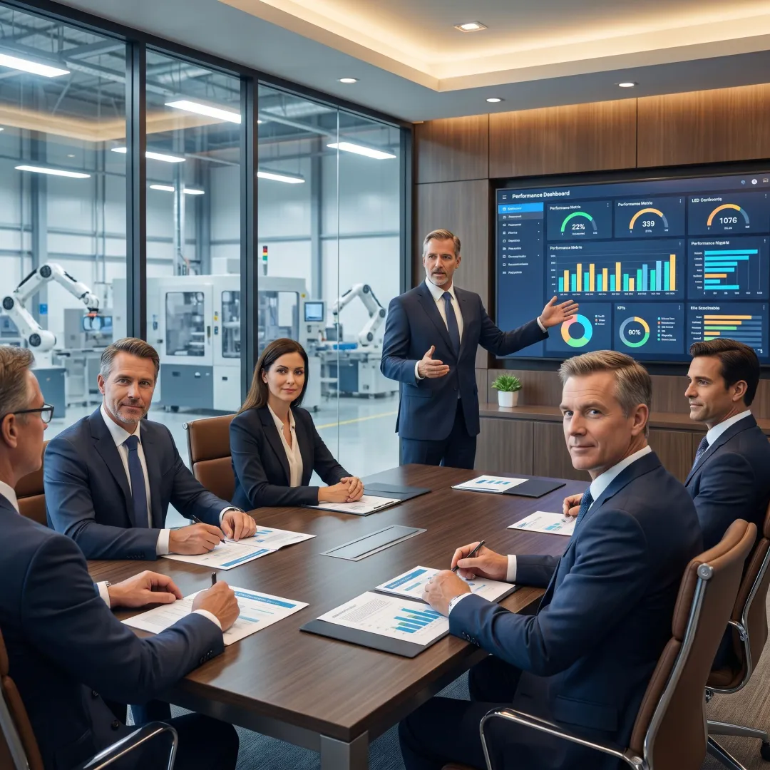 Manufacturing executive coaching session