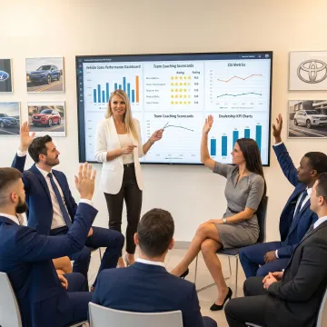 Automotive sales leadership training session