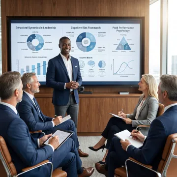 Behavioral science consultant leading a workplace training session