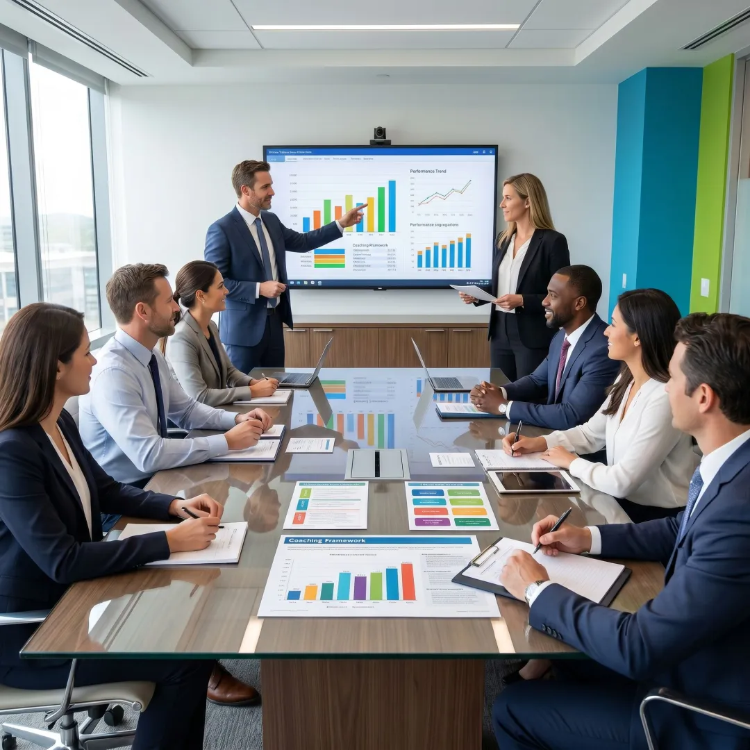 Consultants leading an organizational behavior workshop