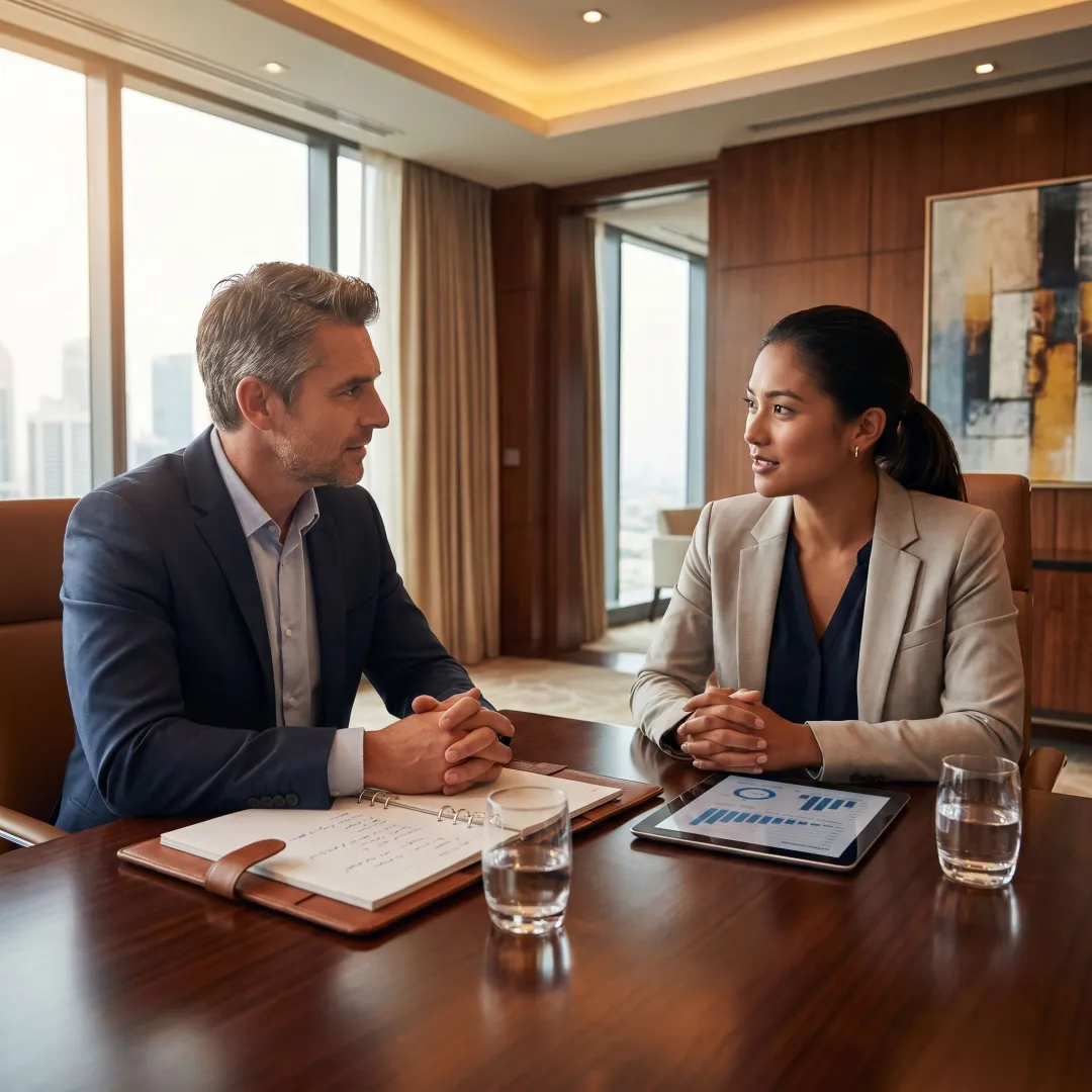 Executive leadership coaching discussion