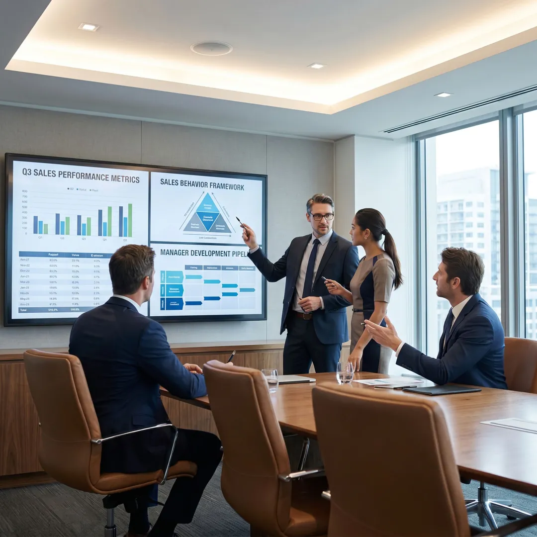 Sales leadership coaching for financial services team