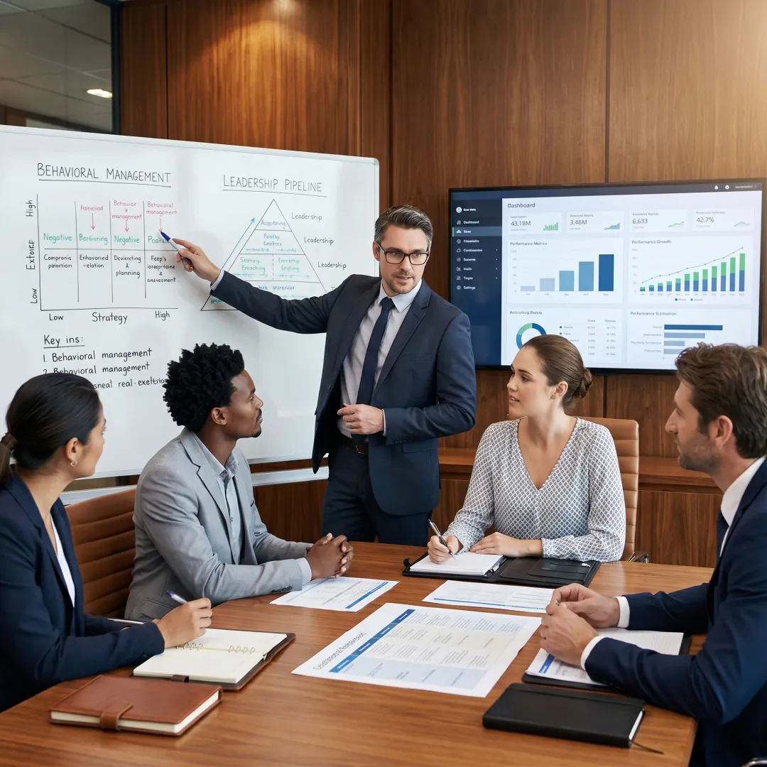 Executive coaching session for senior managers