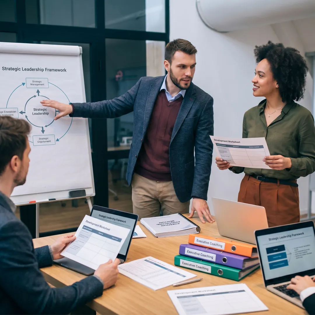 Leadership coaching and development process session