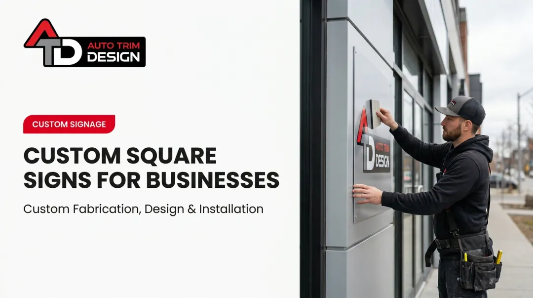 Custom Square Signs for Businesses