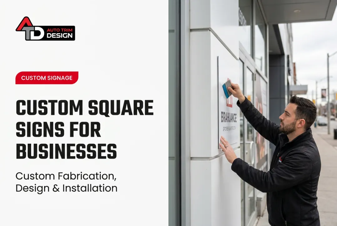 Custom Square Signs for Businesses