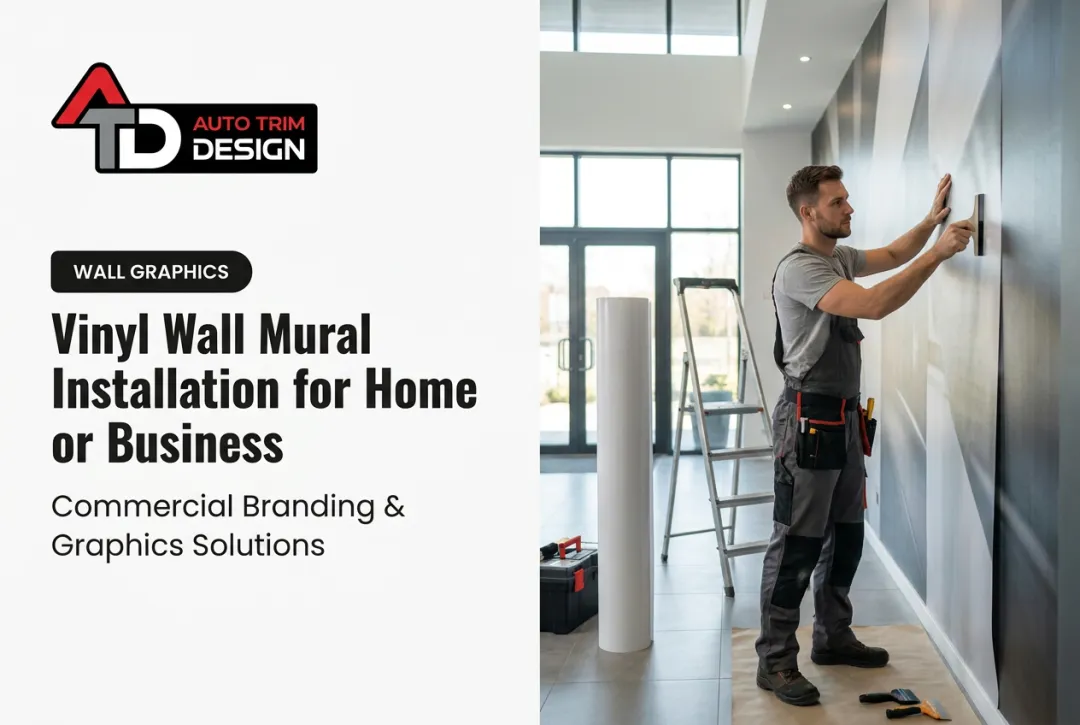 Vinyl Wall Mural Installation for Home or Business