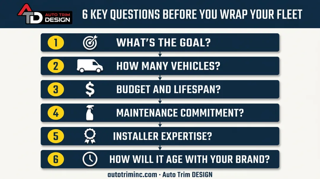 6-question decision framework for choosing the right vehicle wrap type