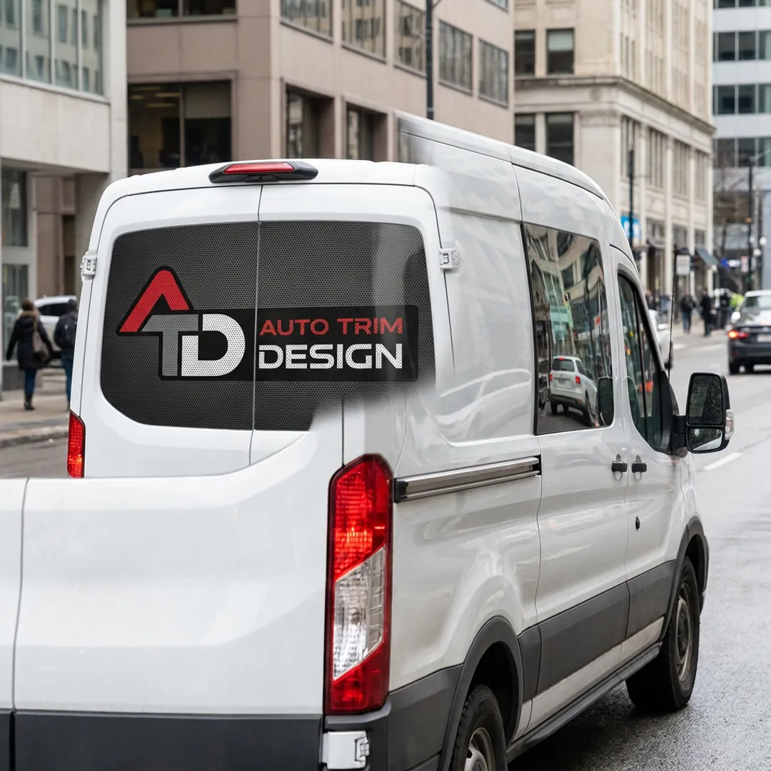 Fleet vehicle window graphics