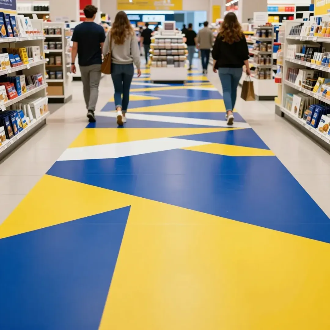Custom Floor Graphics & Decals for Retail Stores