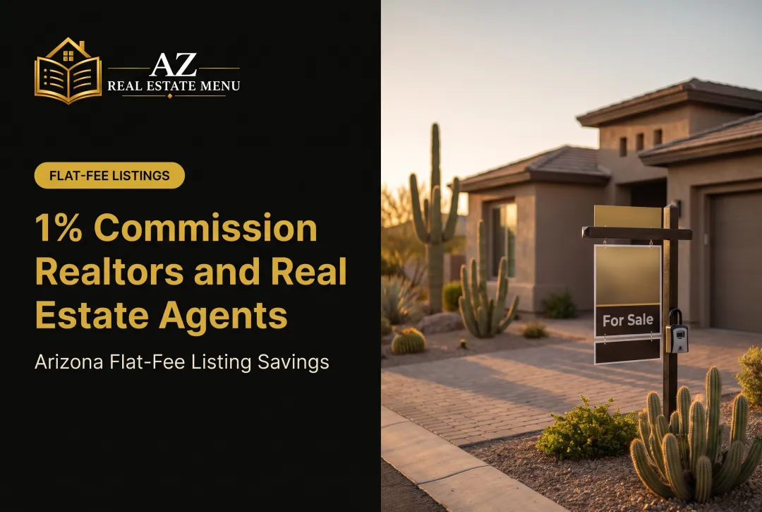 1% Commission Realtors and Real Estate Agents