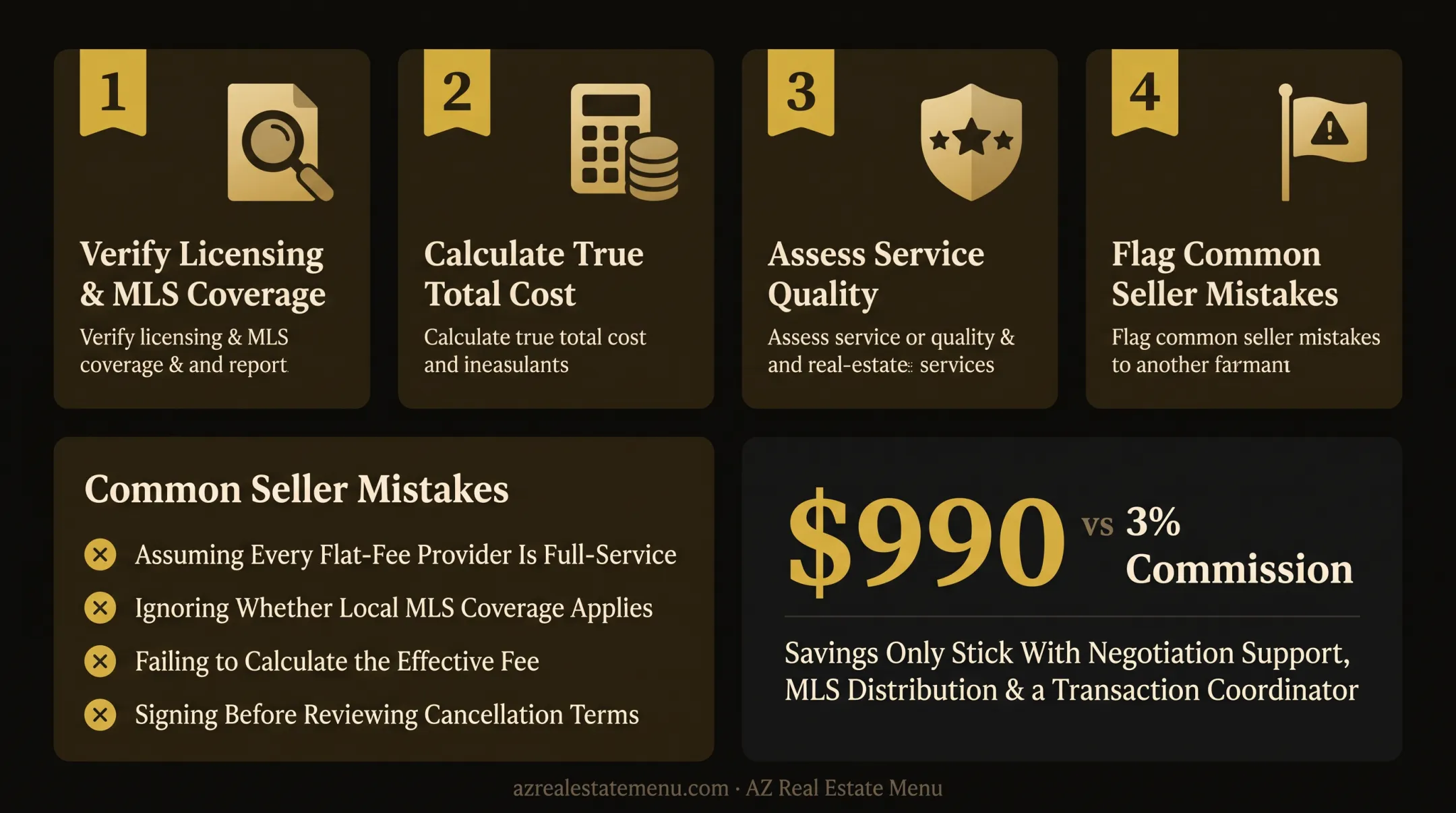 4-step process for evaluating flat-rate real estate brokers