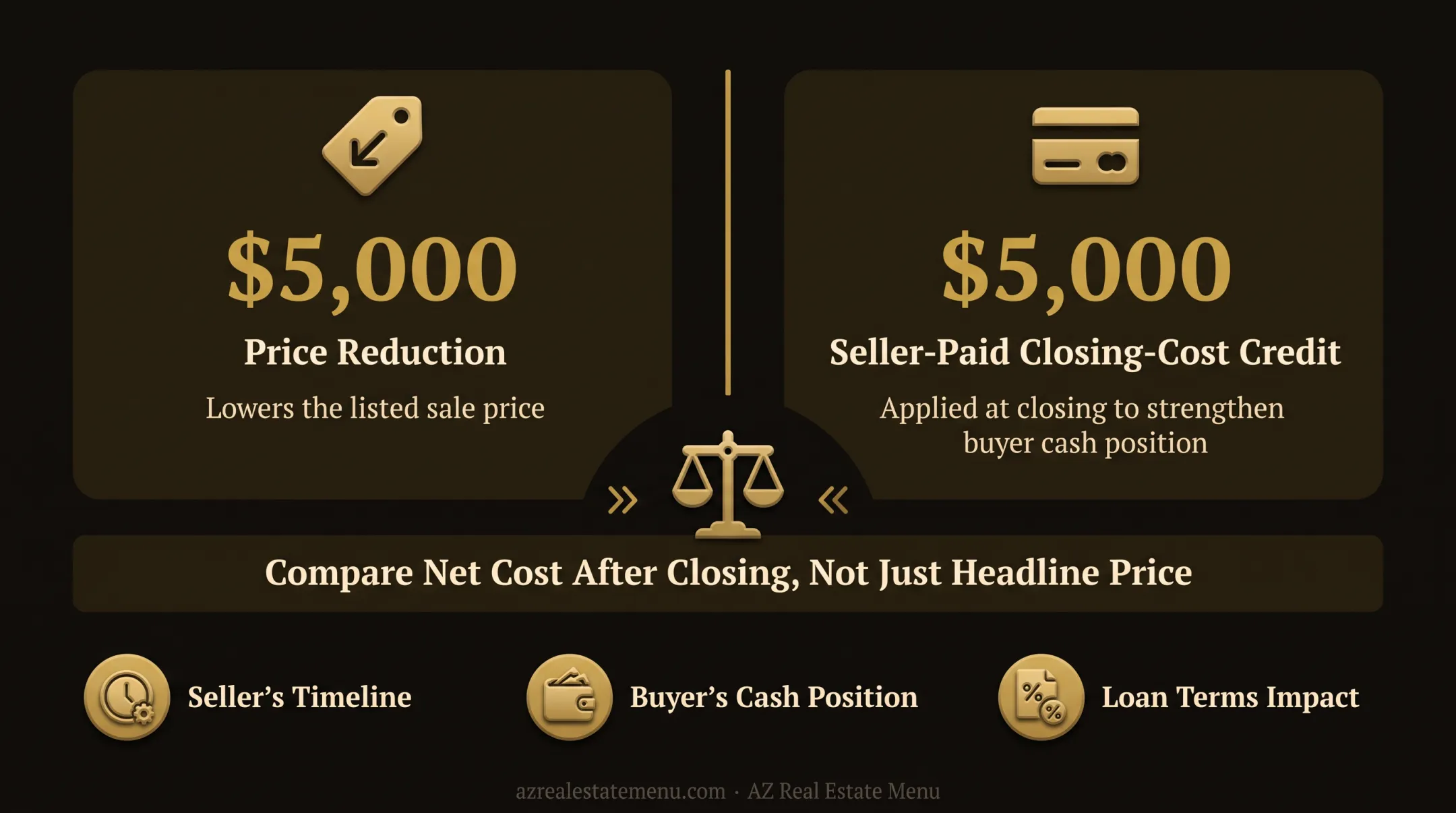 Five alternatives to reducing a home purchase price infographic