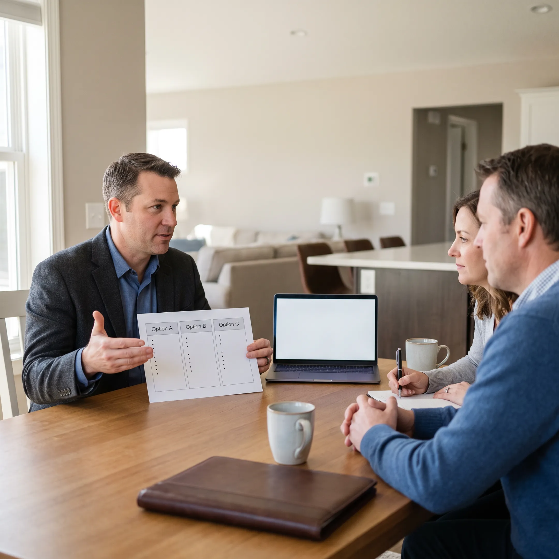 Arizona real estate advisor explaining flat fee and cash offer choices