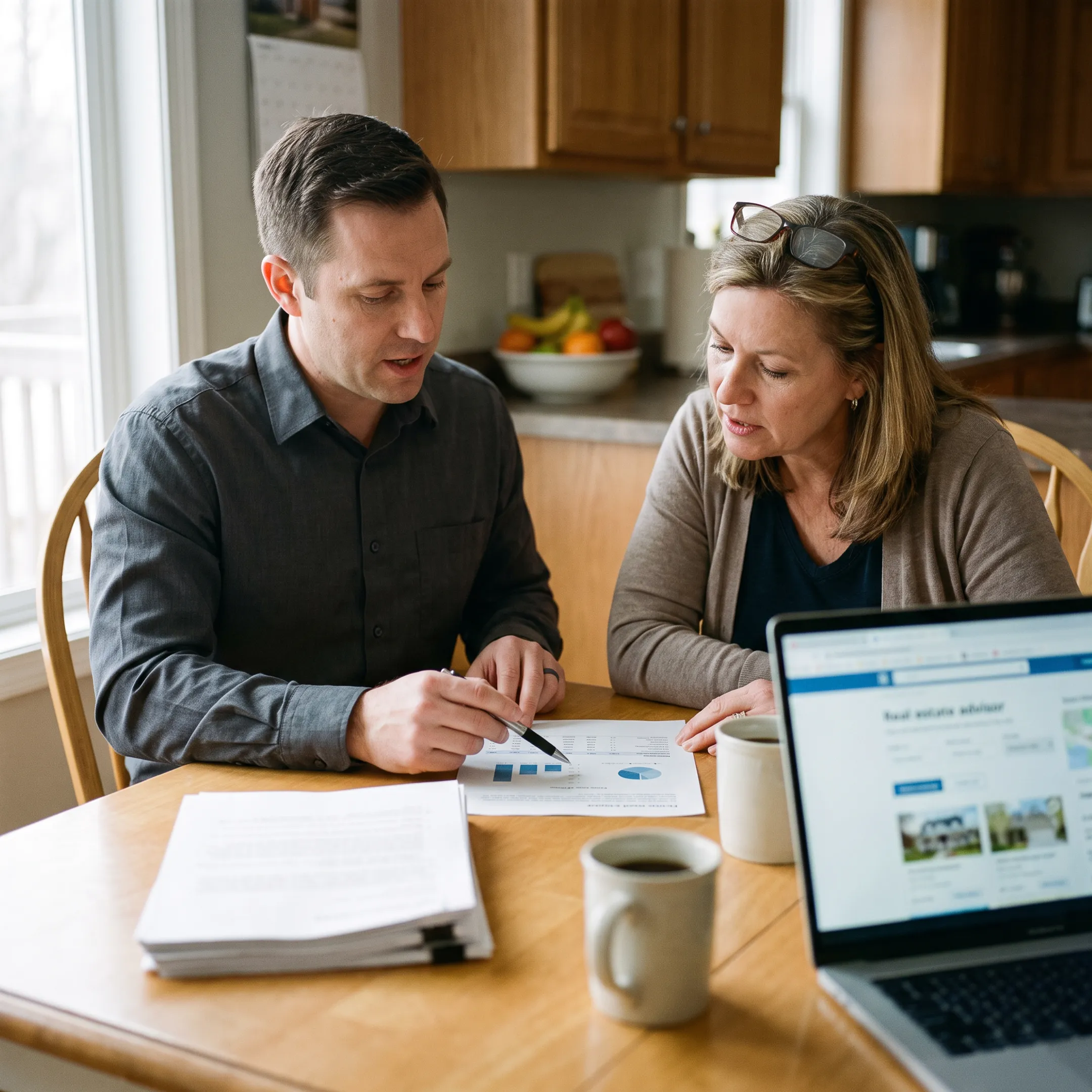 Homeowner comparing cash sale options with an Arizona real estate advisor