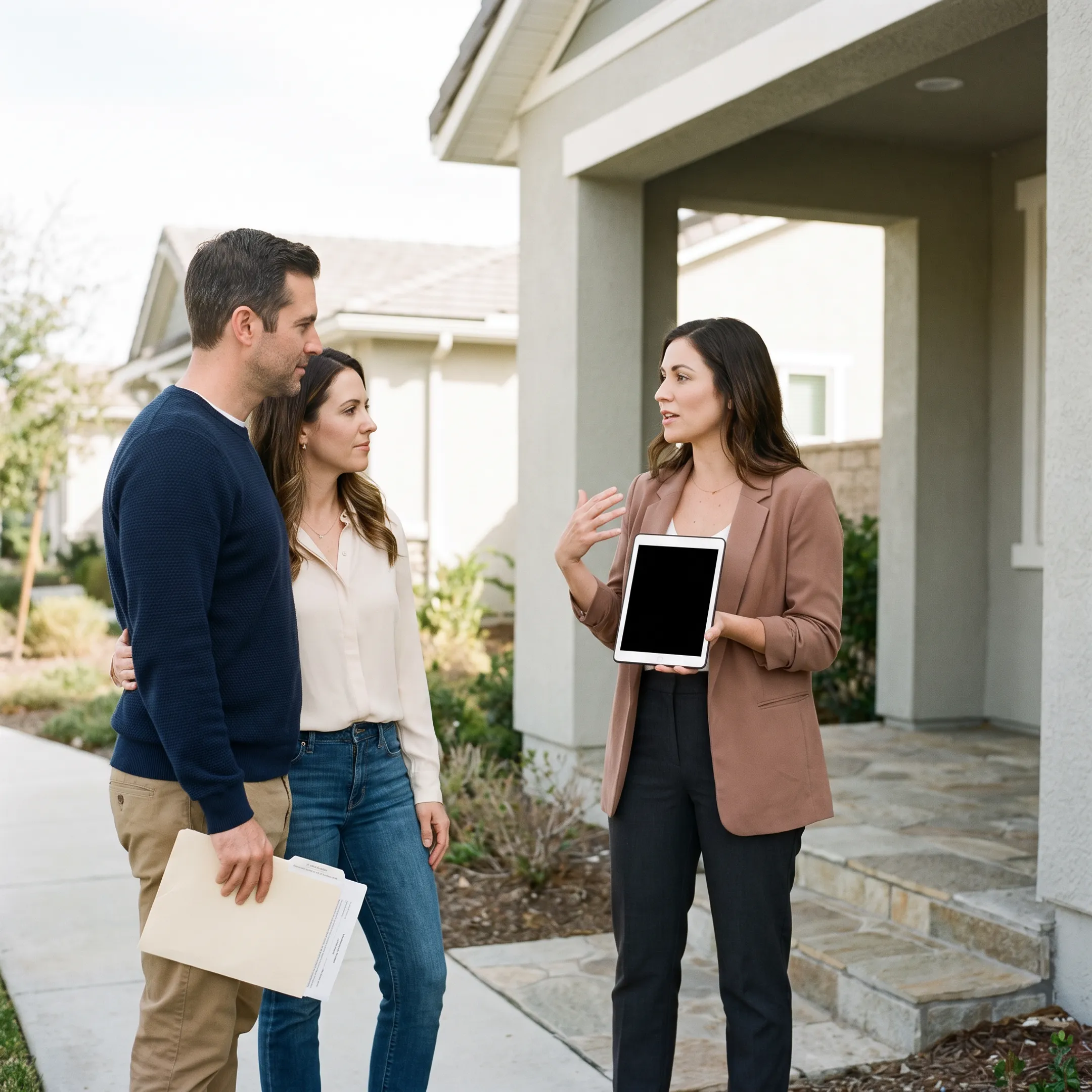 Real estate agent advising Arizona home buyer