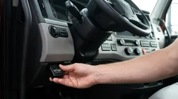 Azuga OBD-II ELD hardware device ready for plug-and-play installation