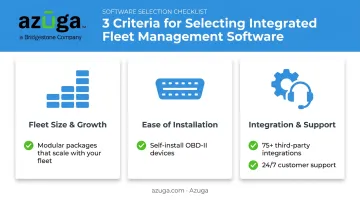 Three-part checklist for evaluating integrated fleet management software providers