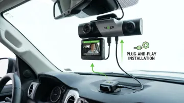 Azuga SafetyCam AI dashcam and self-install OBD-II telematics device