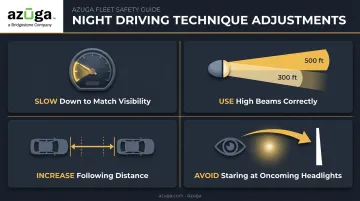Four essential night driving technique adjustments for improved visibility and safety