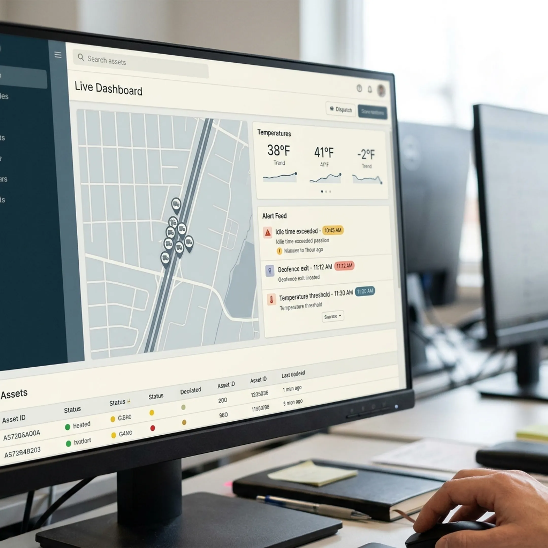 Vehicle sensor monitoring dashboard