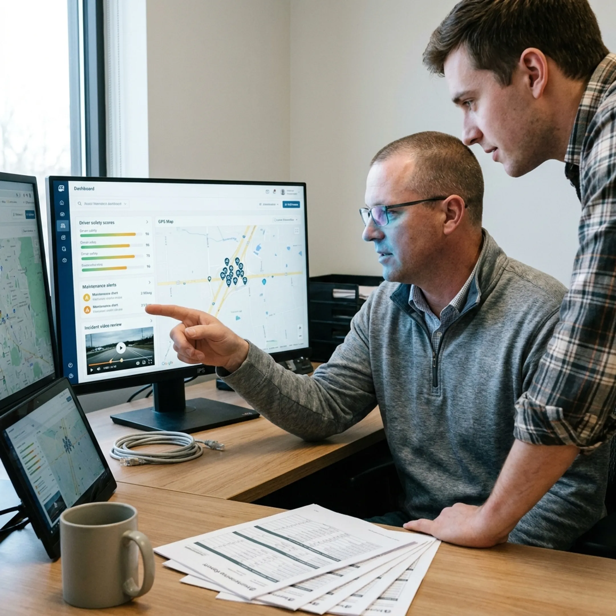 Driver safety telematics dashboard