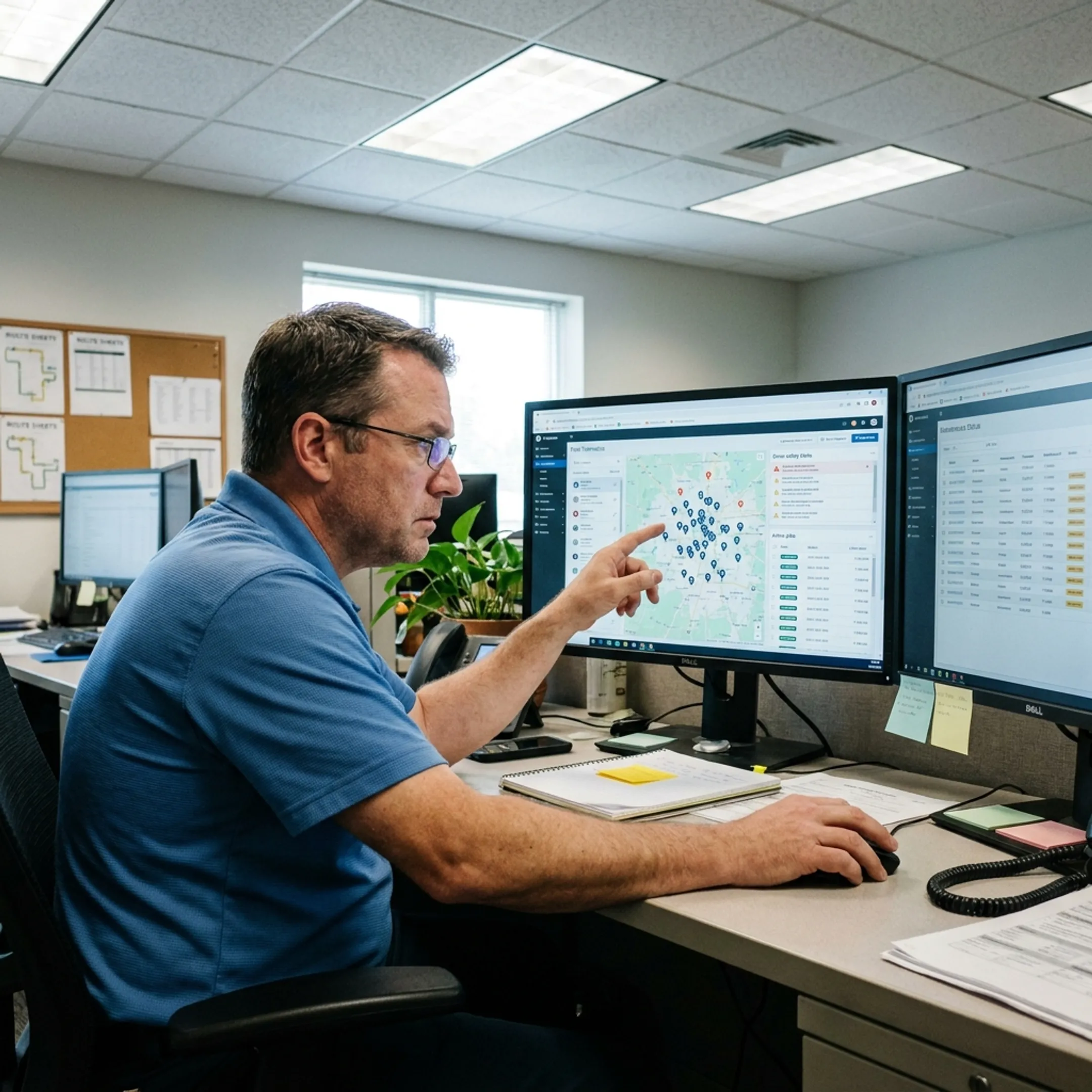 Dispatcher using integrated fleet management platform