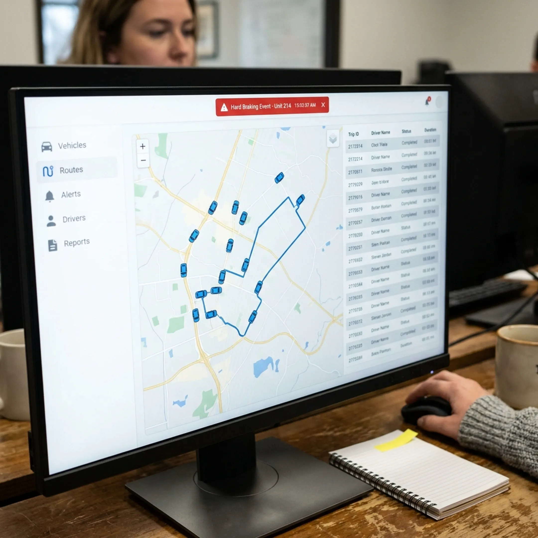 GPS tracking dashboard for fleet operations