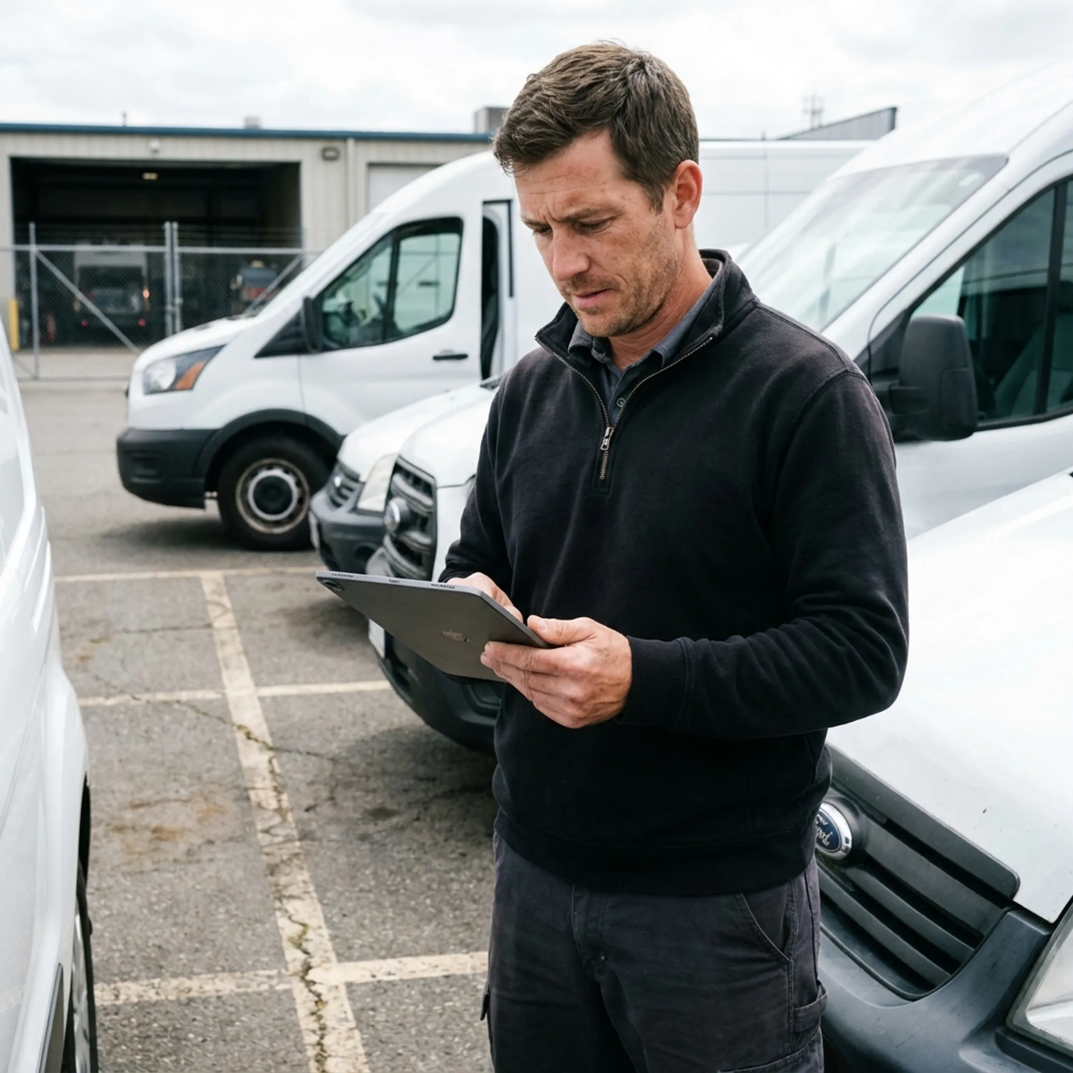 Connected fleet telematics platform in use