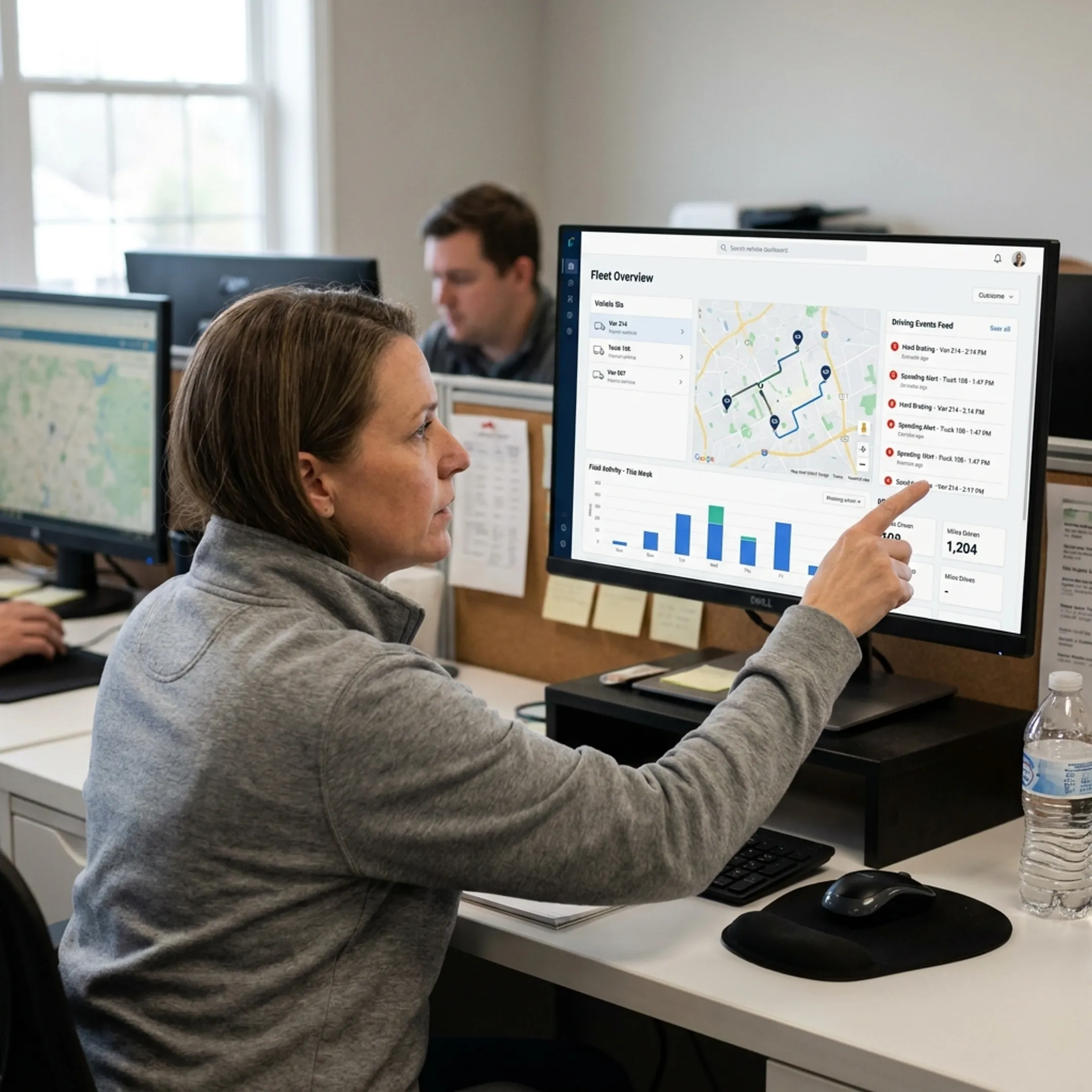 GPS tracking dashboard for field sales