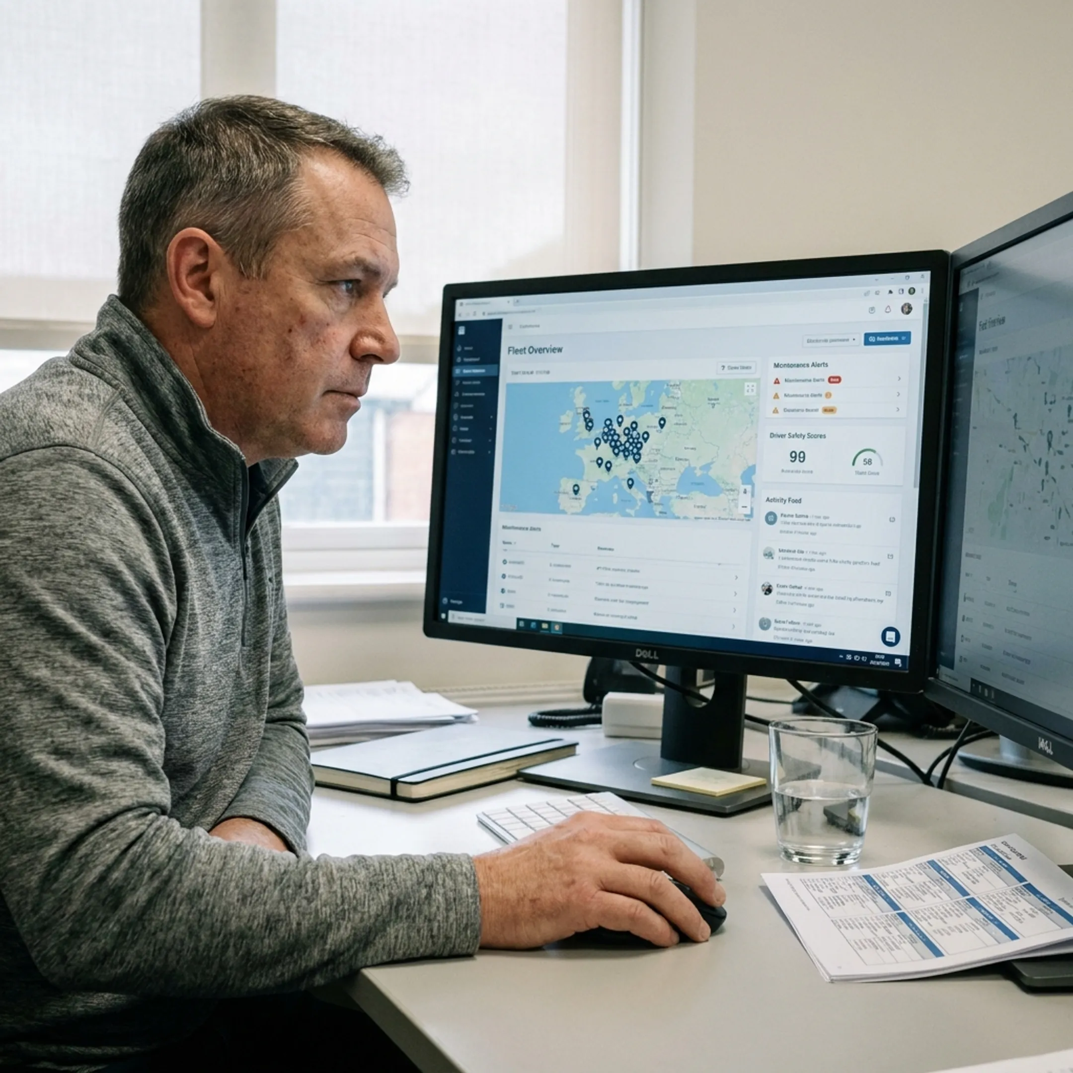 Connected fleet operations dashboard