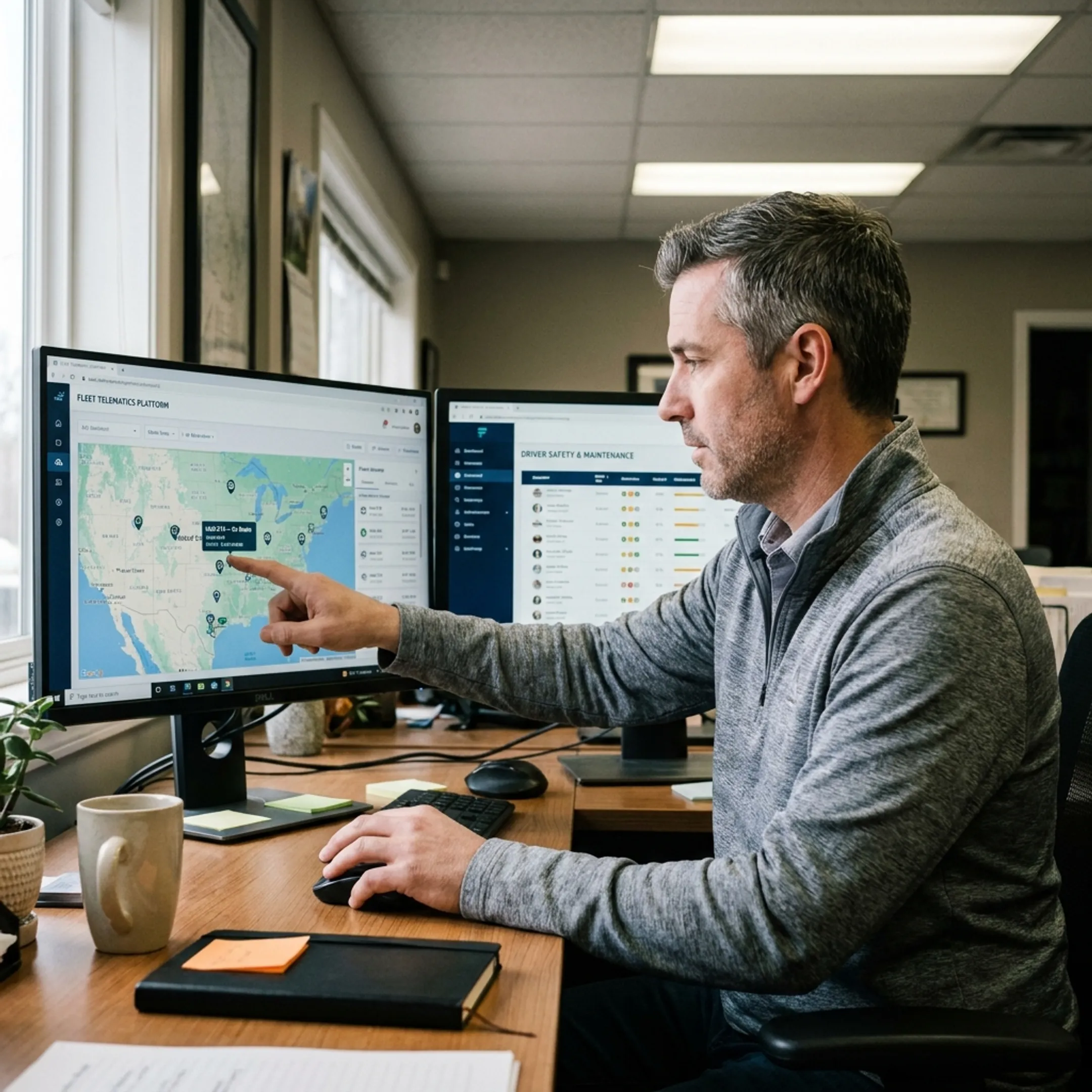 Connected fleet technology in use