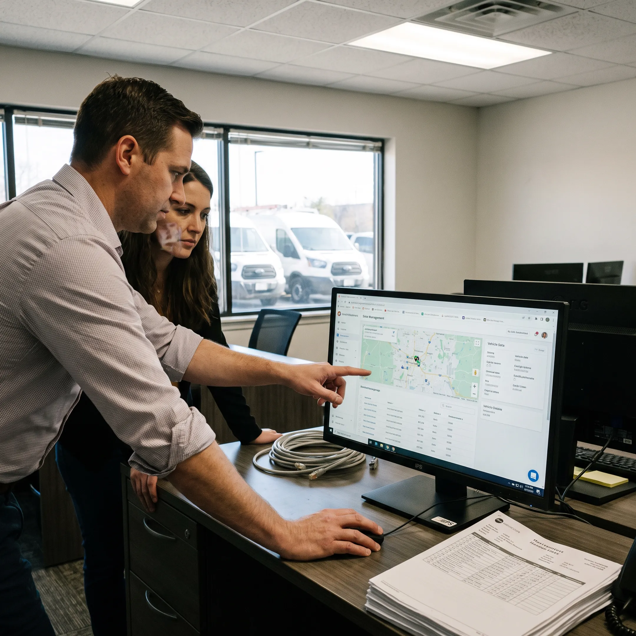 Field service fleet tracking