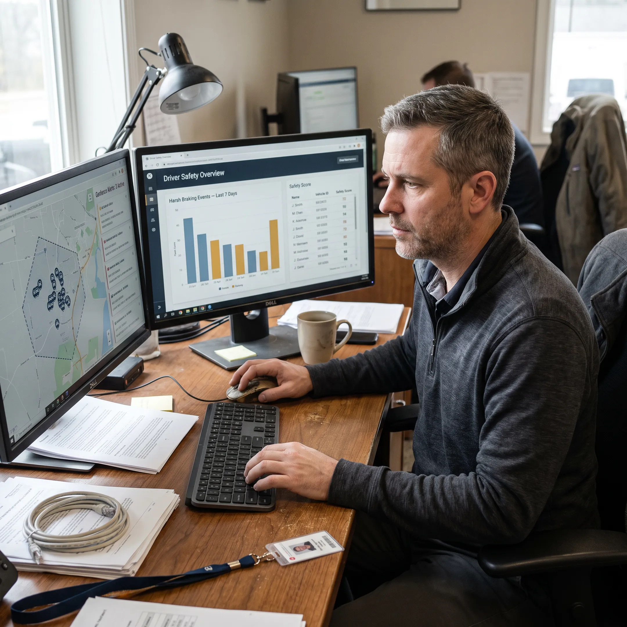 Commercial fleet safety monitoring