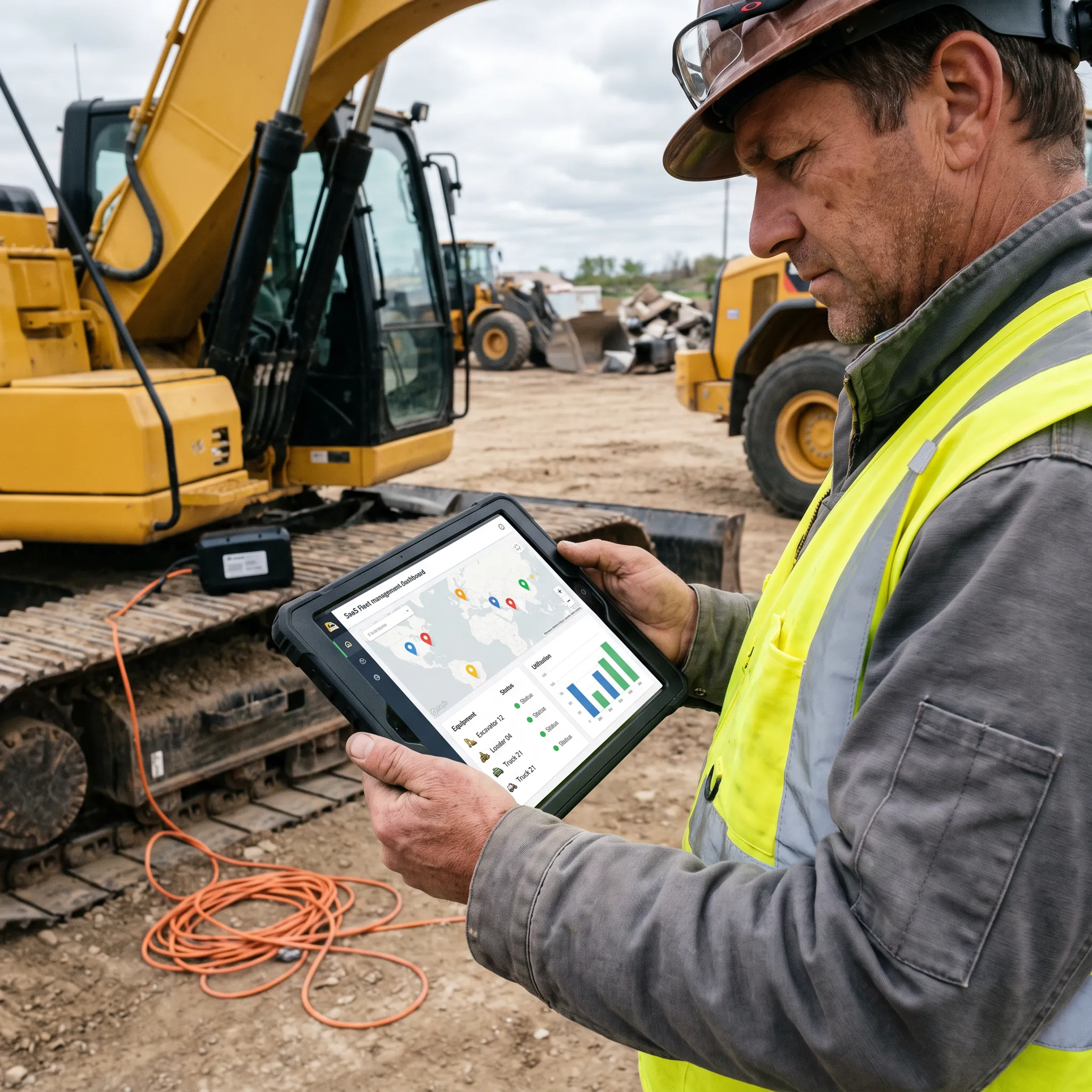 Construction fleet tracking