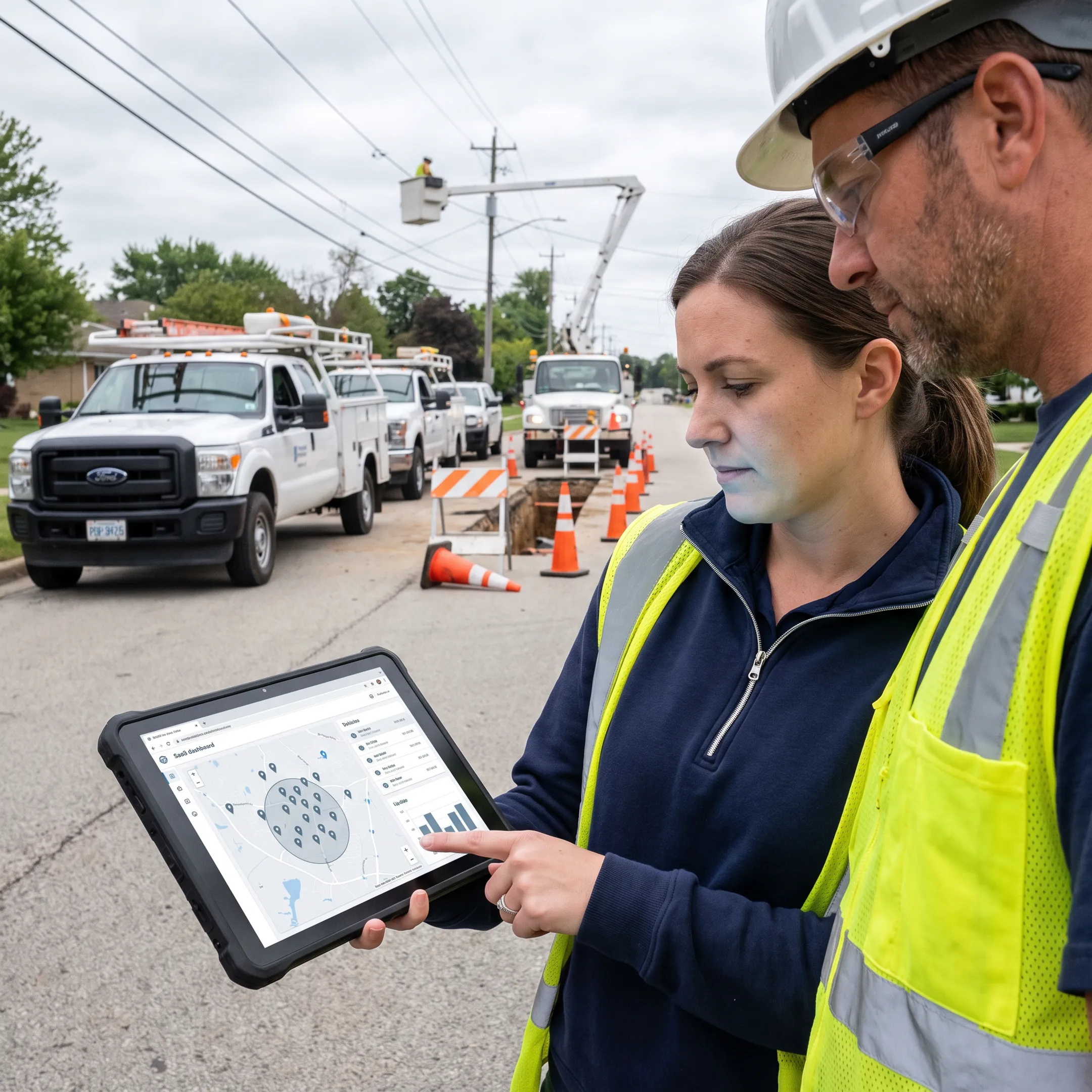 Utilities fleet GPS tracking