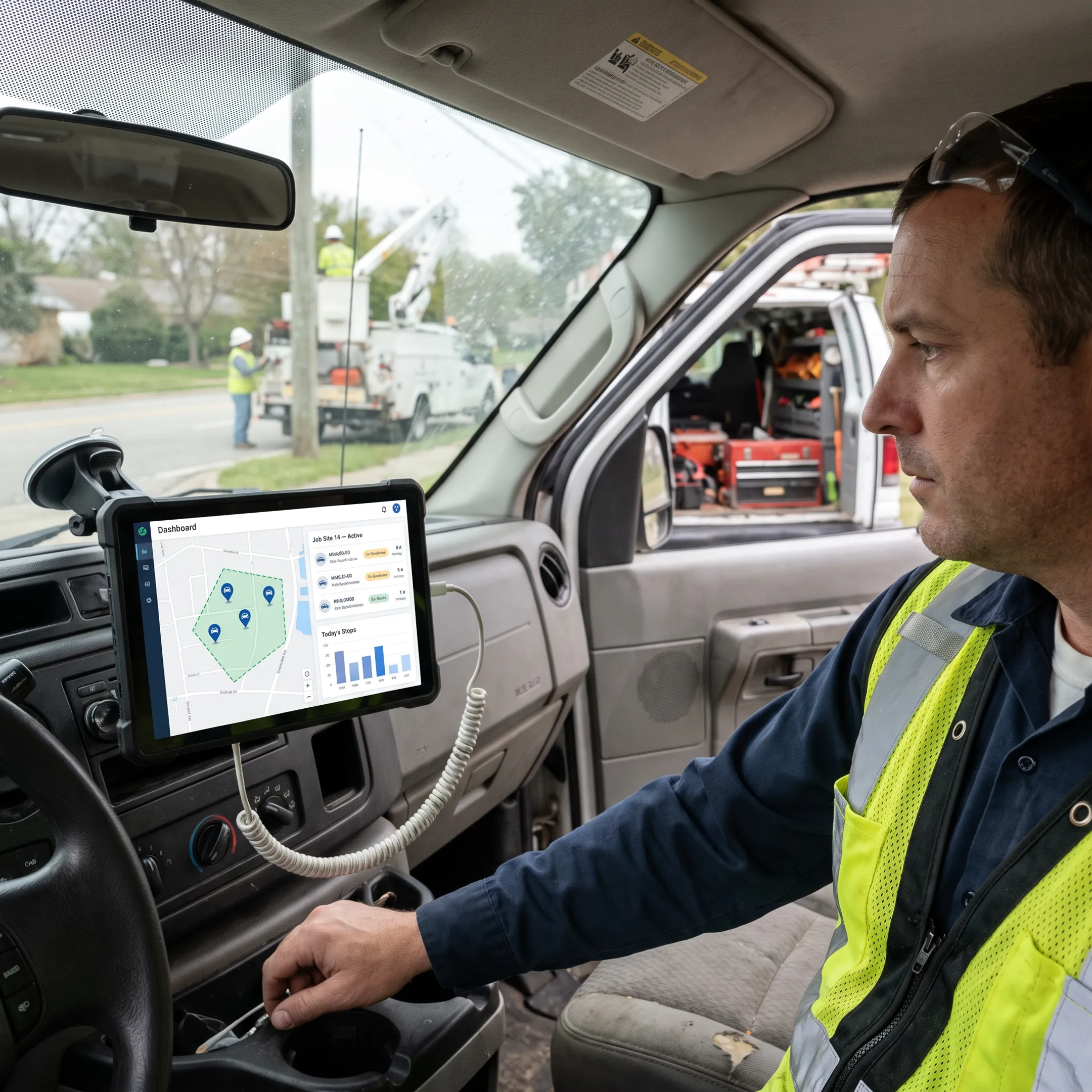 Utility fleet asset tracking