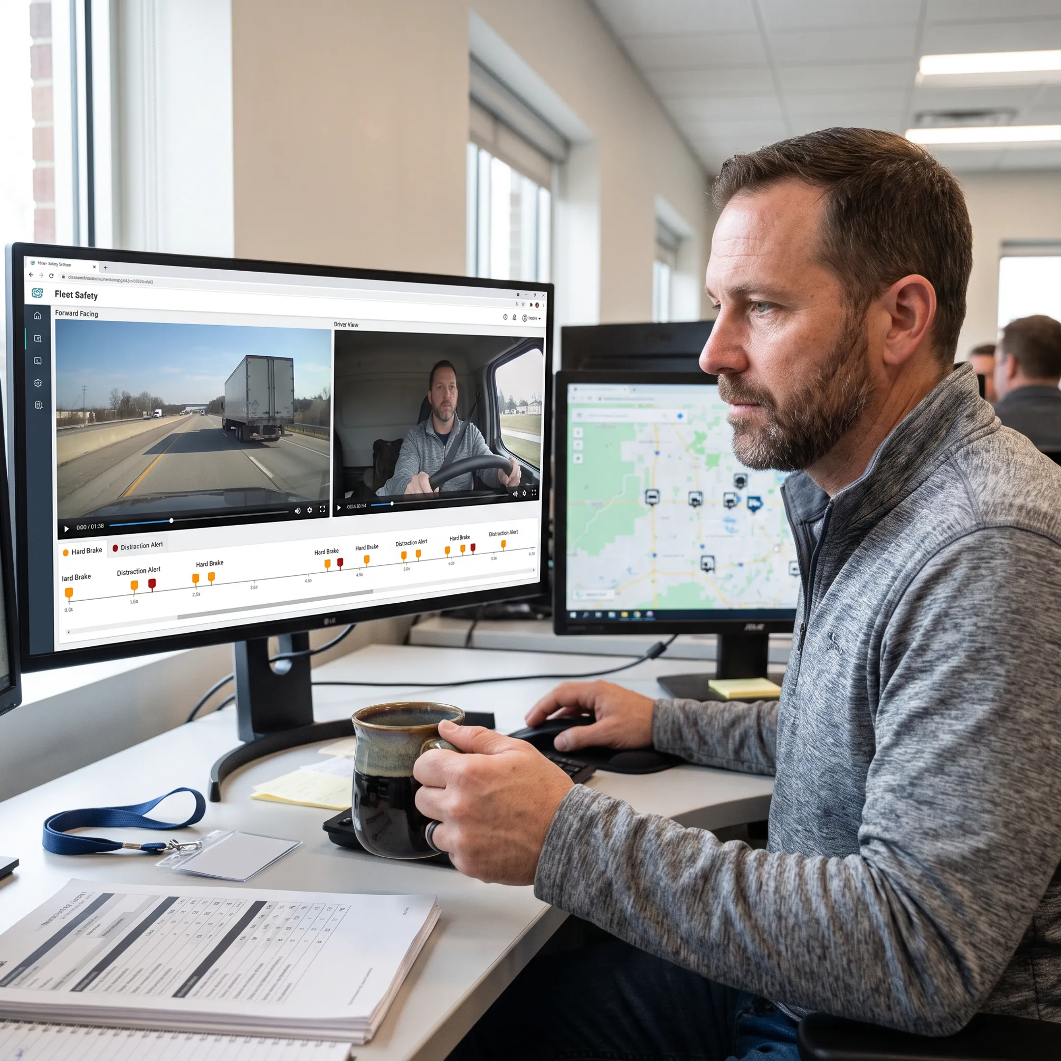 Commercial fleet safety monitoring