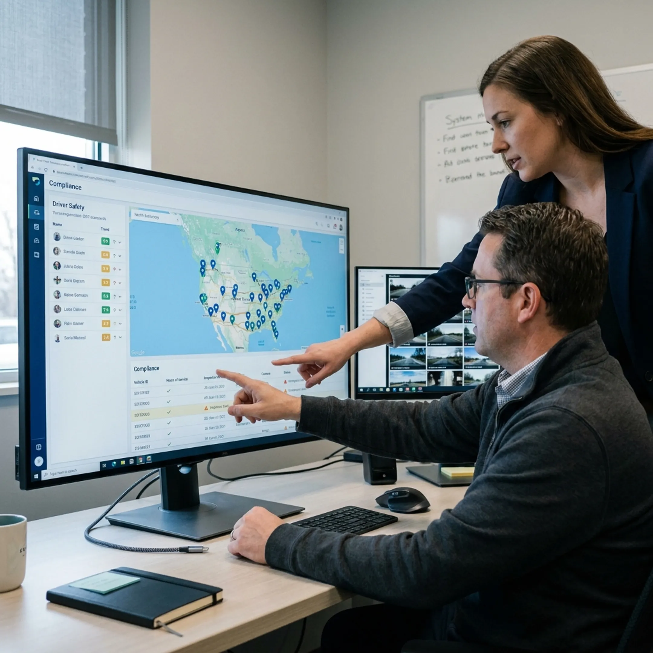 Trucking fleet tracking