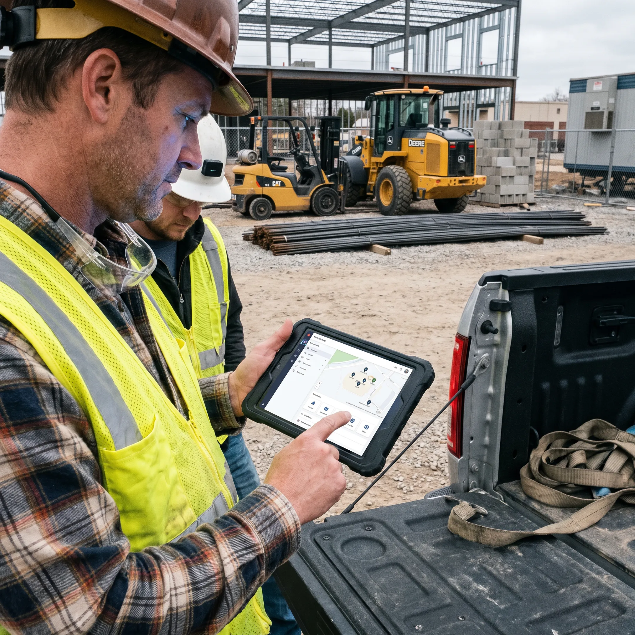 Construction fleet and equipment tracking