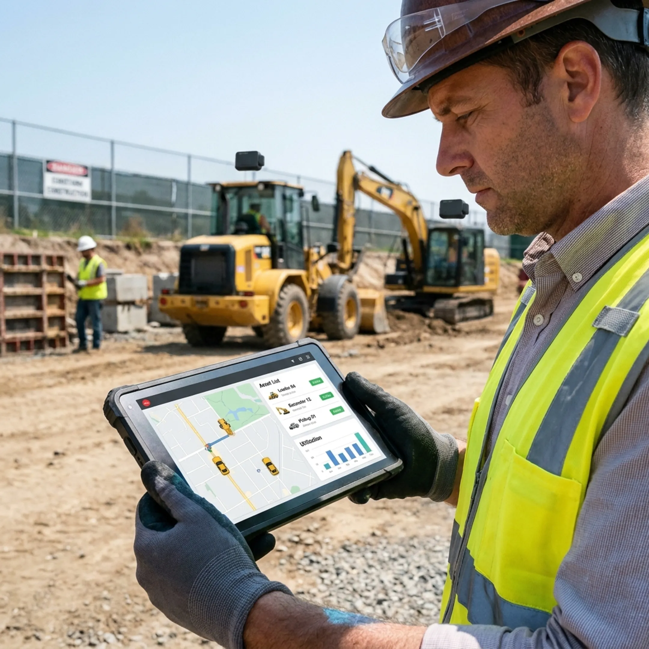 Construction fleet tracking
