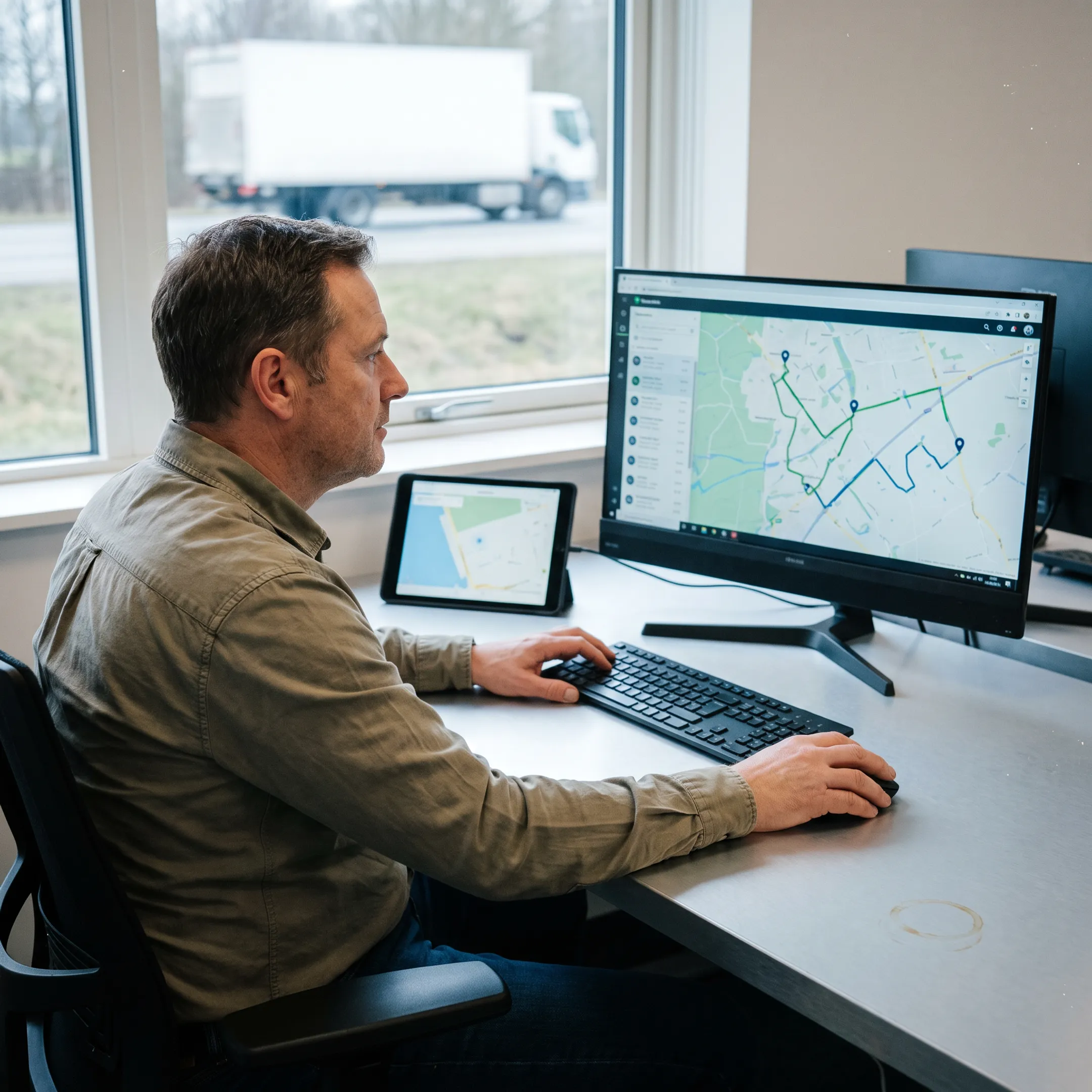 Utility and waste management fleet tracking