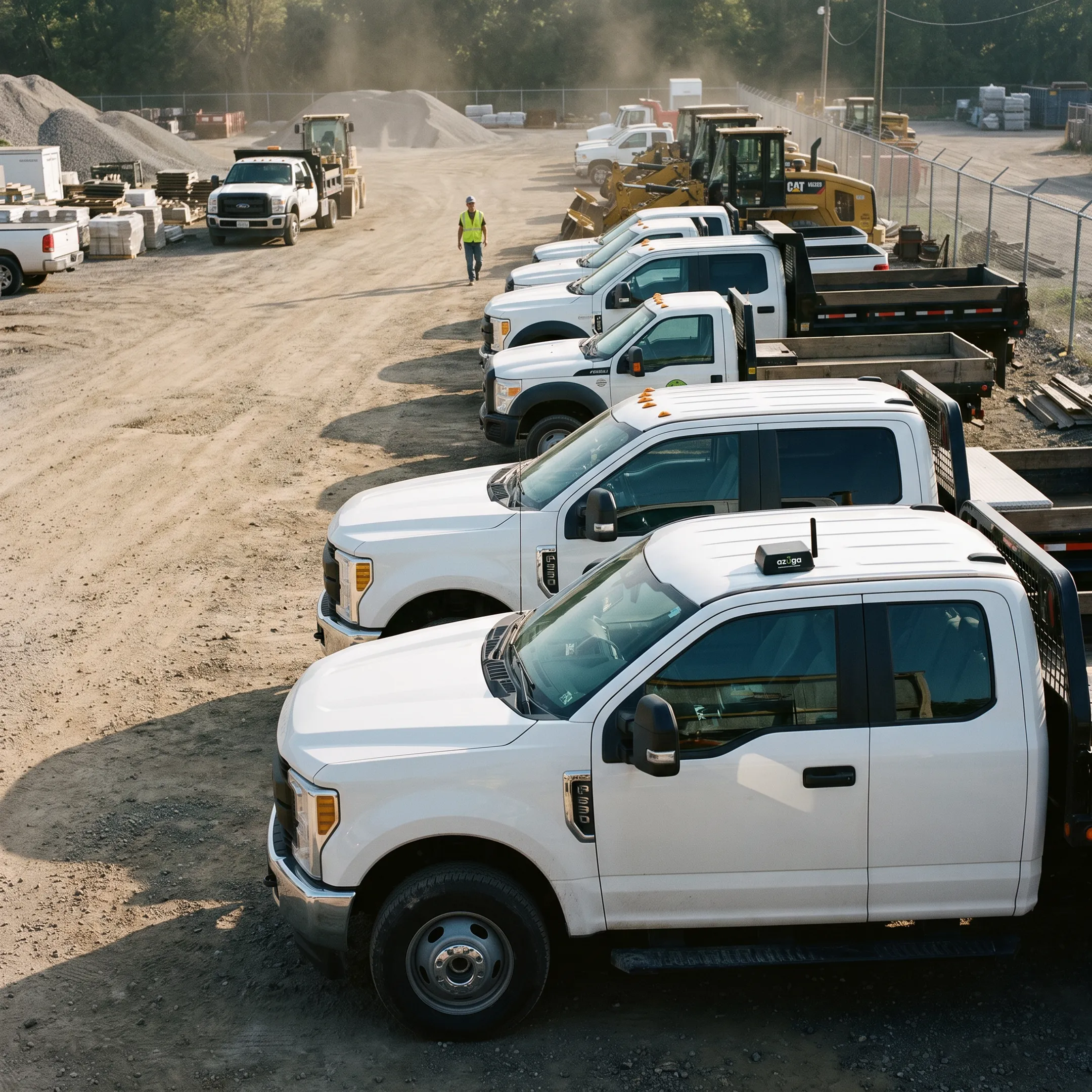 Construction fleet routing