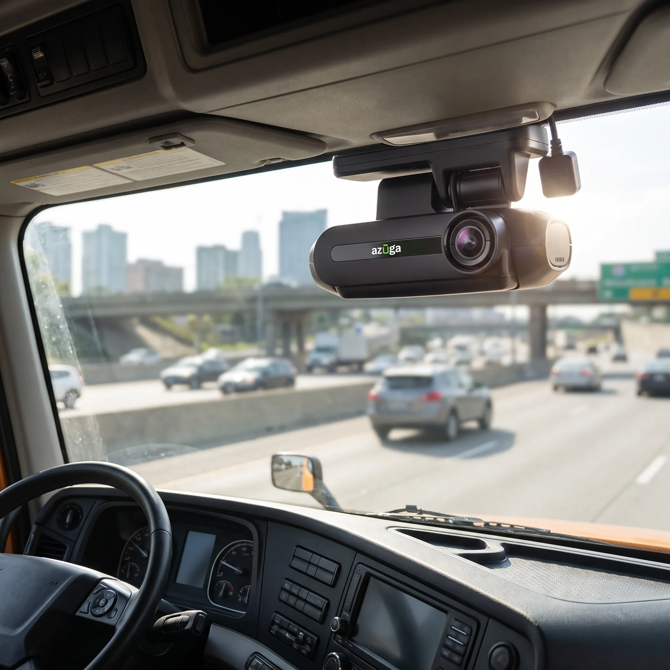 Field service fleet vehicle with dash cam